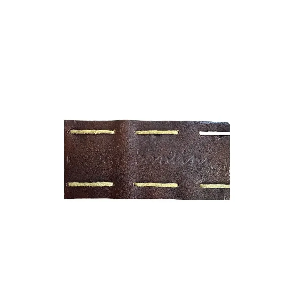 Vintage Olga Santini Brown Leather Belt Size M Women's